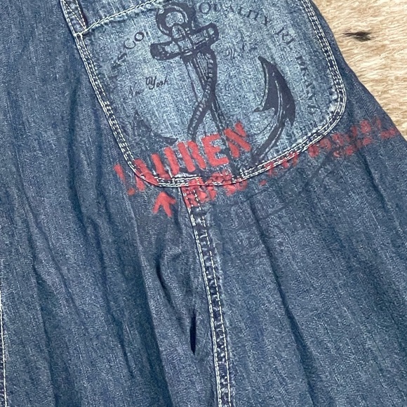 Lauren Ralph Lauren Company Denim Sleeveless Women Dress Limited Edition Size 6 - Picture 4 of 6